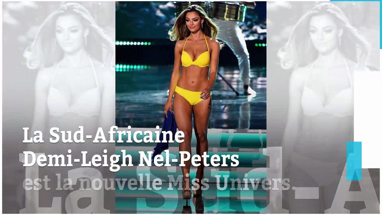 La très sexy Sud-Africaine Demi-Leigh Nel-Peters élue Miss Univers