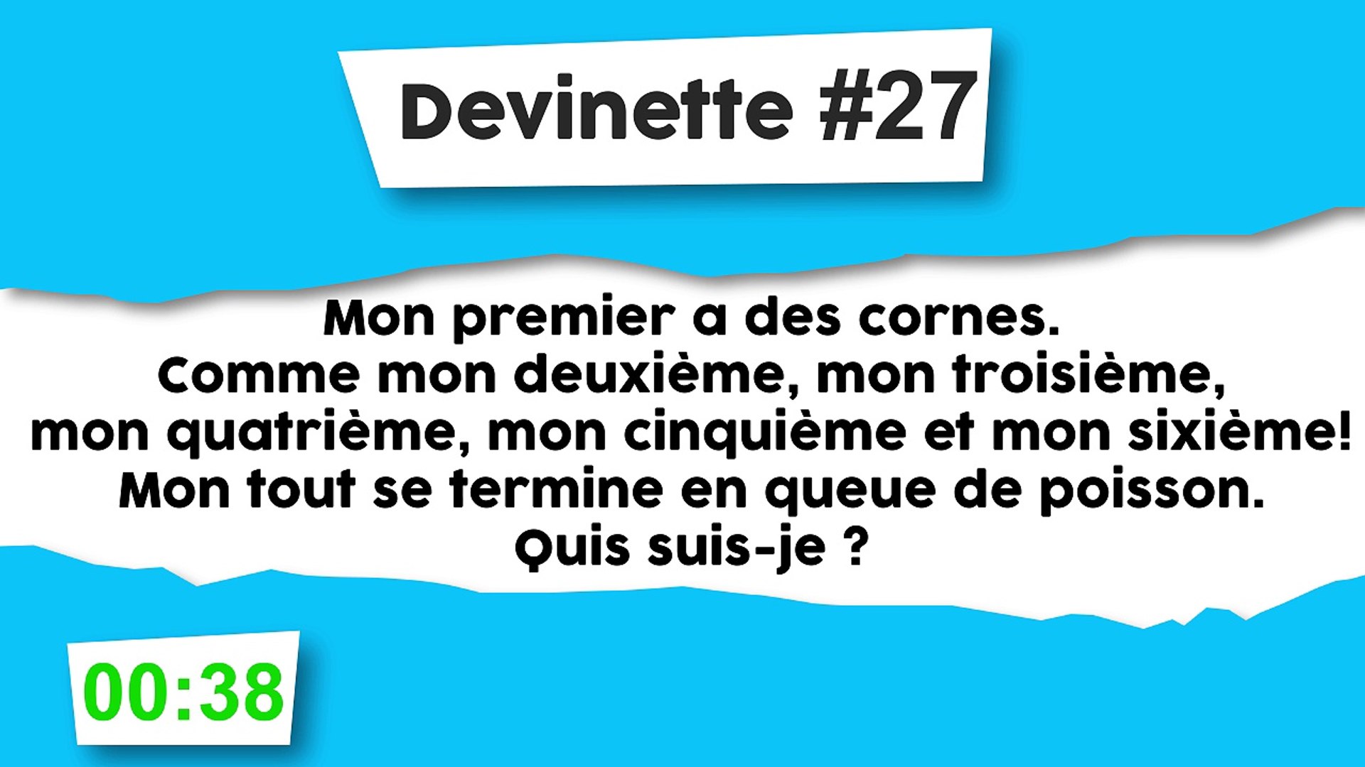 Devinette #27 : Charade - Vidéo Dailymotion