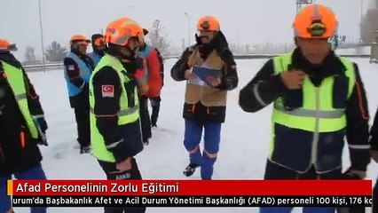 Afad Personelinin Zorlu Eğitimi
