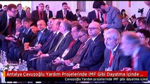 Antalya Çavuşoğlu Yardım Projelerinde IMF Gibi Dayatma İçinde Olmamalıyız