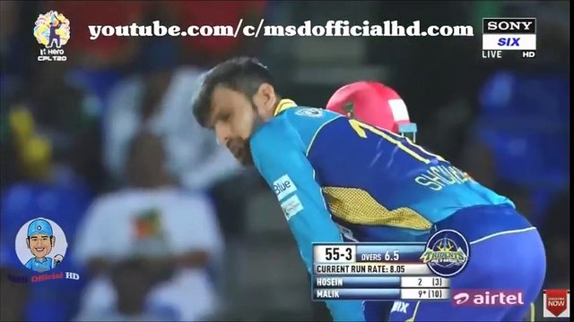 Shoaib Malik Hits Huge 118m Six - Out Of Ground CPL 2017- August 19 vs St Kitts and Nevis Patriots