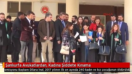 Şanlıurfa Avukatlardan, Kadına Şiddete Kınama