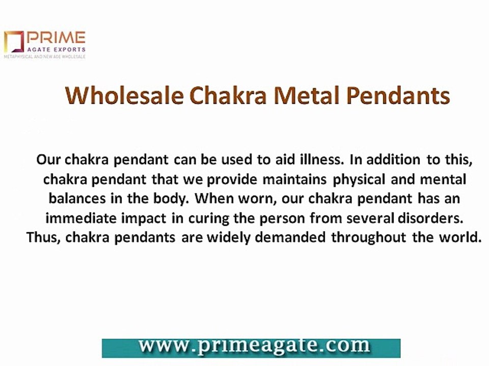 Wholesale Chakra Metal Pendants || Chakra Jewellery Suppliers