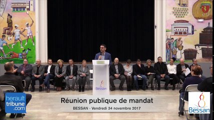 Réunion publique de Bessan du 24 novembre