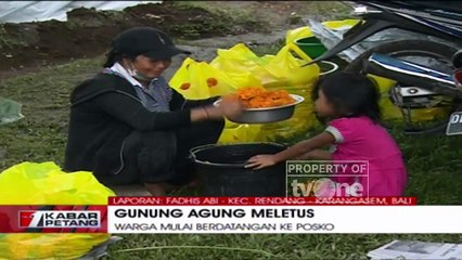 Warga Terus Datangi Posko Pengungsian Gunung Agung