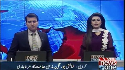 Karachi: #NumaishChowrangi Par #MazhabiJamaat Kar #Dharna Jari