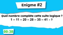 Énigme #2 : Logique de chiffres