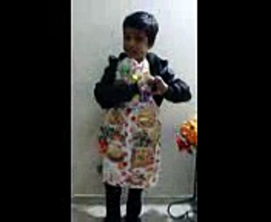 Vedant in fancy dress -healthy food verses junk food