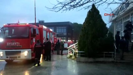 Tekirdağ Üniversite Konferans Salonunda Yangın Çıktı