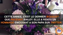 Elle reçoit des fleurs de son papa décédé