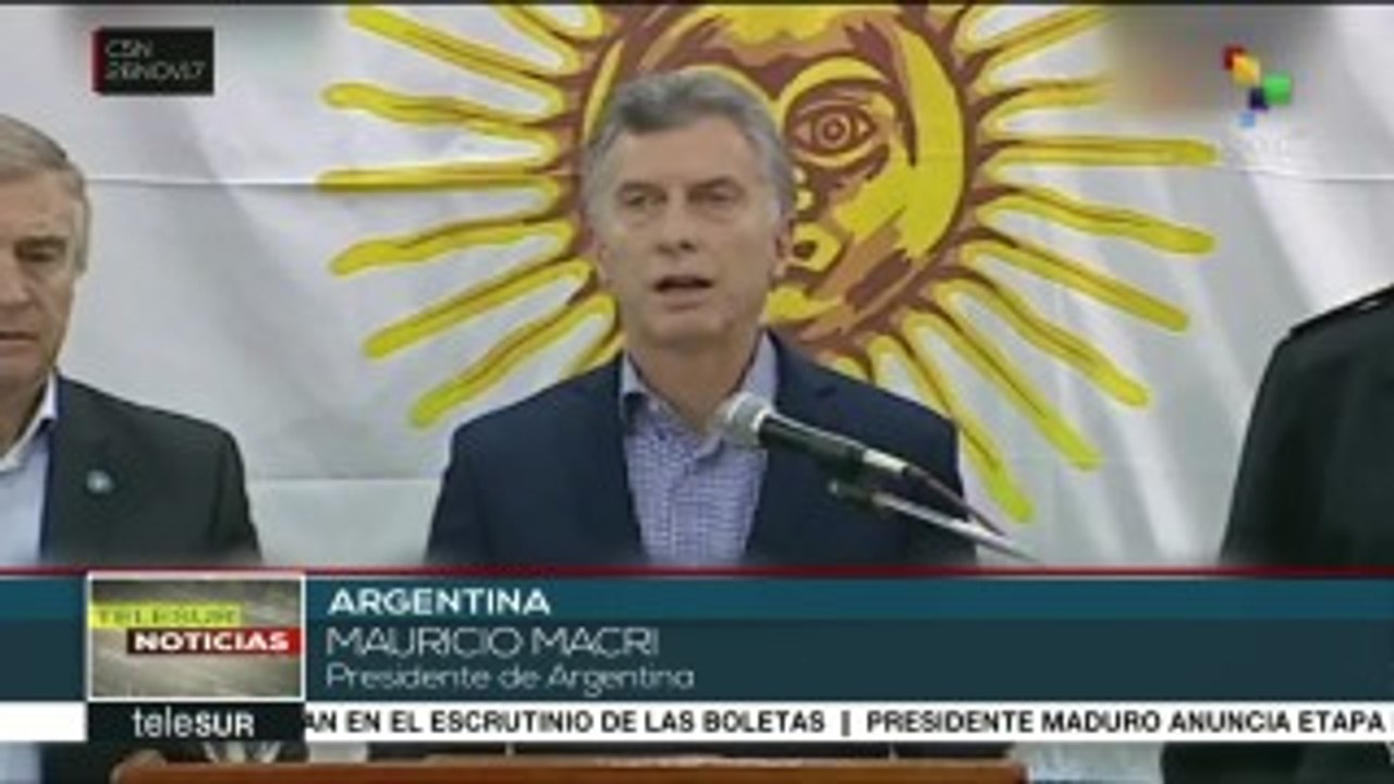 Anuncia pdte. argentino que seguirá la búsqueda del submarino