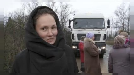 A szemétlerakás ellen tüntettek Moszkva mellett