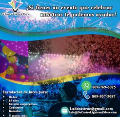 Te alquilamos las luces, sonido , máquinas de humo de mucho más para que tu evento sea insuperable