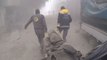 Syrian Civil Defense Helps Civilians Following East Damascus Air Strikes