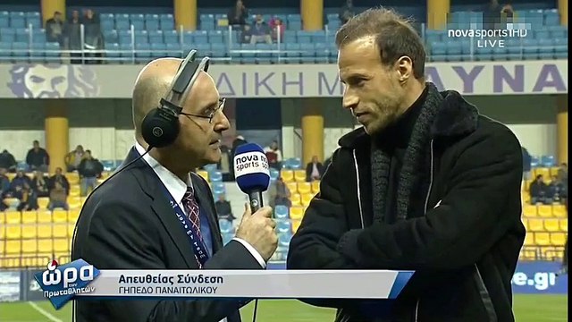 12η Παναιτωλικός-ΑΕΛ 3-1 2017-18 Βαγγέλης Μόρας για ΑΕΛ (Novasports)