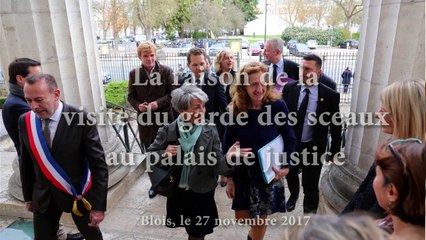 VIDEO La ministre de la Justice au tribunal de Blois