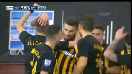 1-0 Το γκολ του Μάρκο Λιβάγια - ΑΕΚ 1-0 Πλατανιάς  - 27.11.2017