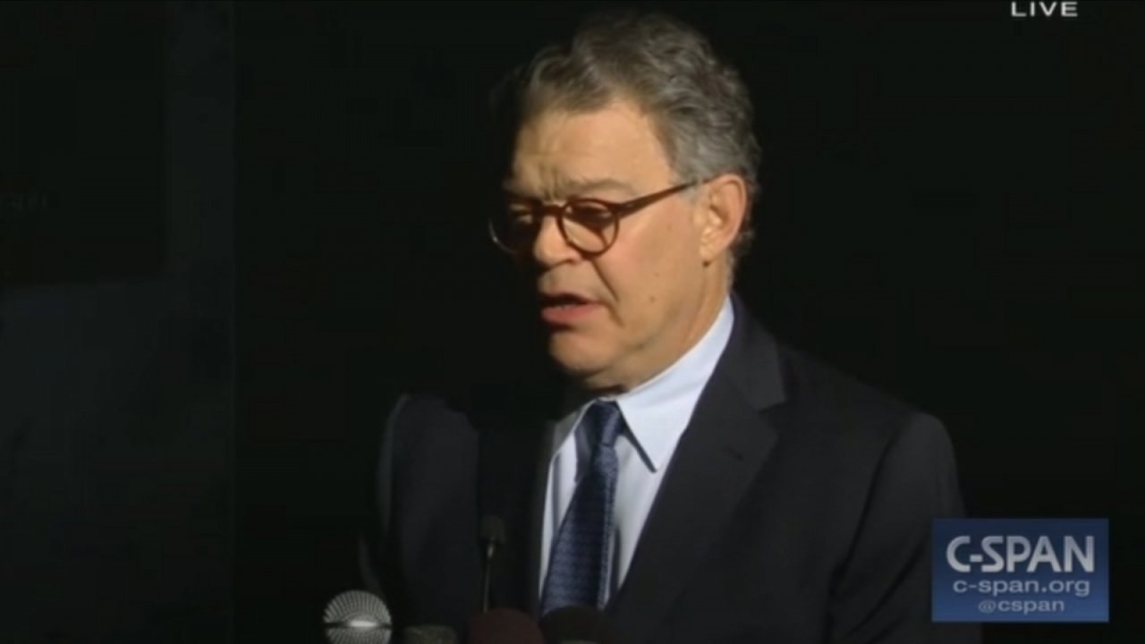 Senator Al Franken speaks publicly about sexual assault allegations prior to his return to the Senate