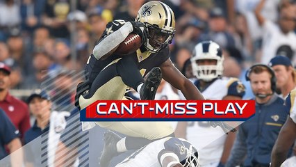Can't-Miss Play: Alvin Kamara refuses to be brought down, then hurdles for good measure