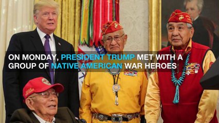 Trump made a joke about Pocahontas while meeting with Native Americans