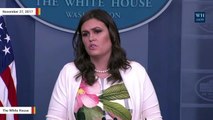 Sarah Huckabee Sanders Attempts To Defend Calling Warren 'Pocahontas' During WH Event