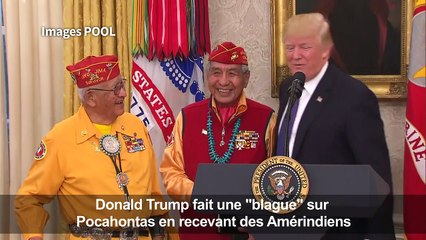 Trump surnomme une sénatrice "Pocahontas" devant des Navajos