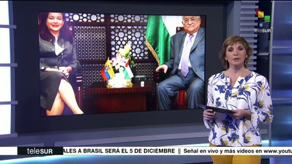 Canciller ecuatoriana se reúne con presidente palestino en Cisjordania