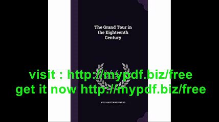 The Grand Tour in the Eighteenth Century