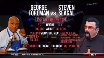 Foreman v Seagal - Tale Of The Tape | Funny Sport | Funny Football | Funny Tennis