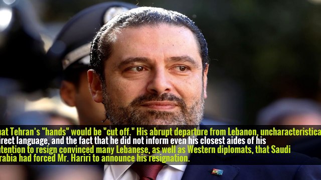Saad Hariri Steps Back From Resignation in Lebanon
