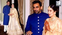 Sagarika Ghatge and Zaheer Khan's Royal Look For Final Reception Party