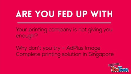 Printing Services Singapore - Adplus Image