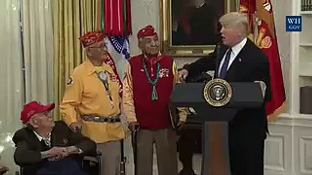 Donald Trump surnomme une élue Pocahontas ... en pleine cérémonie en l'honneur d'Indiens d'Amérique