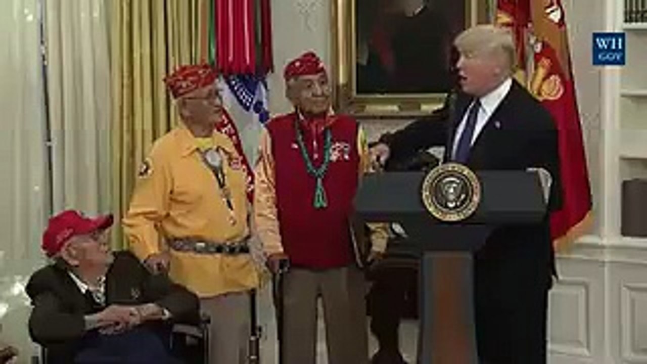 Donald Trump surnomme une élue "Pocahontas"... en pleine cérémonie en l'honneur d'Indiens d'Amérique