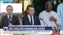 Des soldats français visés par une attaque en marge de la visite de Macron au Burkina Faso
