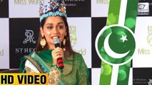 Manushi Chhillar's BEST REPLY To Pakistan For Not Winning Miss World 2017