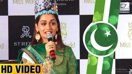 Manushi Chhillar's BEST REPLY To Pakistan For Not Winning Miss World 2017