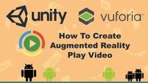tutorial  Unity   Vuforia Play video ( Augmented Reality)