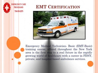 Emergency Care programs
