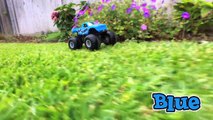 Monster Trucks for Kids Hot Wheels Monster Jam Monster Truck Stunts Teaching Colors for Children-Hh_RHGME79M