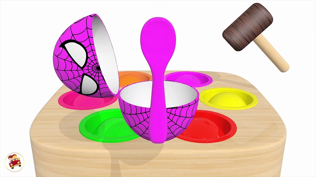 Learn Colors Whac a Mole Character Surprise Eggs Spoon Ice Jelly Slime for Children-8LHGNTx3sZw