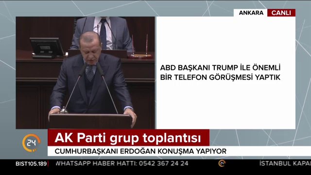 Trump ile telefon görüşmesi
