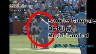 Saurav Ganguly Batting Right Handed VS ENGLAND  | Must Watch