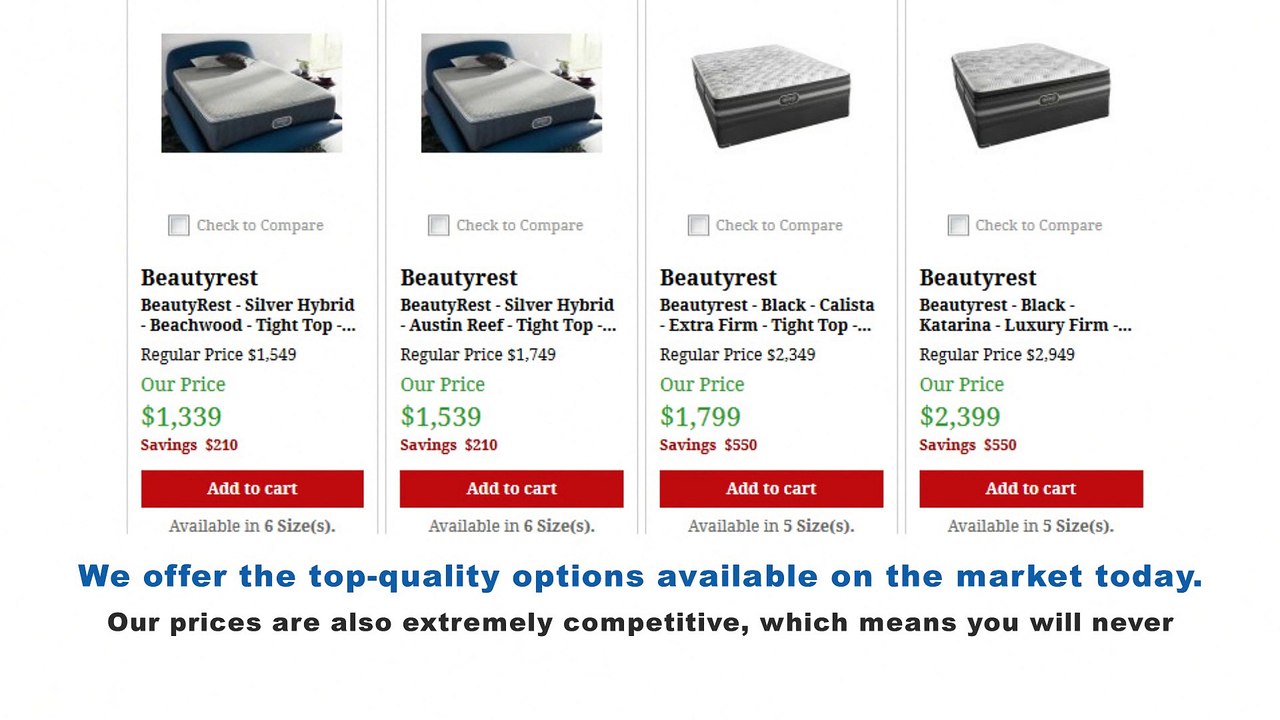 Shop Simmons Beautyrest Top-Rated Mattresses at Mattress Direct