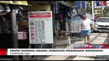 Wisatawan di Bali Menurun Akibat Erupsi Gunung Agung