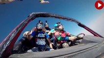 Arabayla yapılan sıra dışı 'skydiving' deneyimi