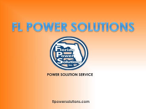 Generator Maintenance - Florida Power Solutions Inc