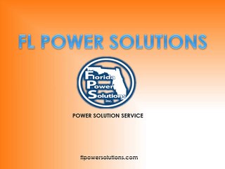 Generator Maintenance - Florida Power Solutions Inc