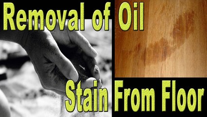 Removal of Oil Stain From Floor (Homemade Remedies)