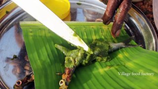 Old Style Fish cooking used Banana leaves in my village / VILLAGE FOOD FACTORY
